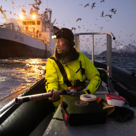 Person at sea